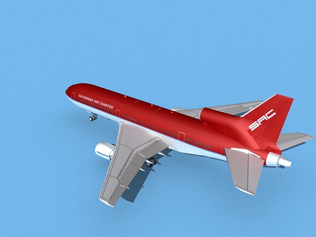 Lockheed L1011 Savannah Air Charter 3D model_8