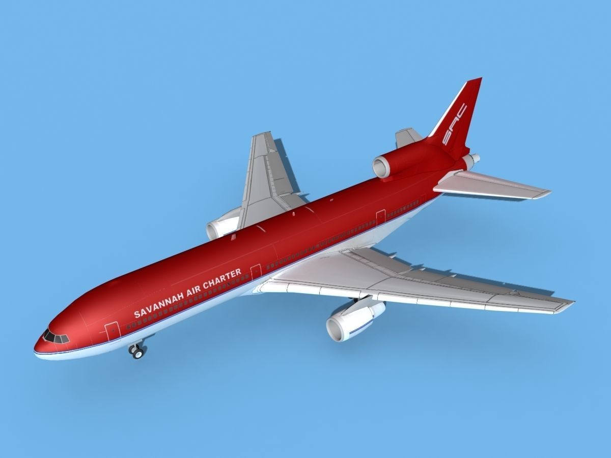 Lockheed L1011 Savannah Air Charter 3D model_10