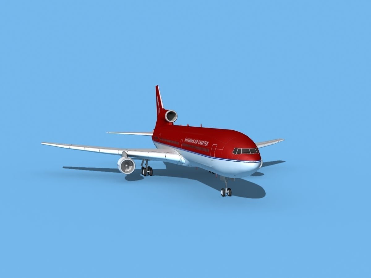 Lockheed L1011 Savannah Air Charter 3D model_2