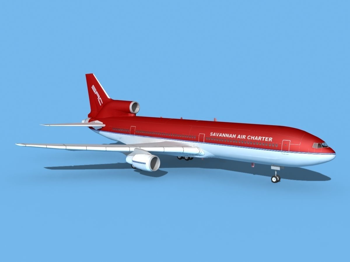 Lockheed L1011 Savannah Air Charter 3D model_3