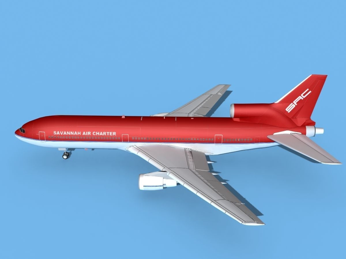 Lockheed L1011 Savannah Air Charter 3D model_9