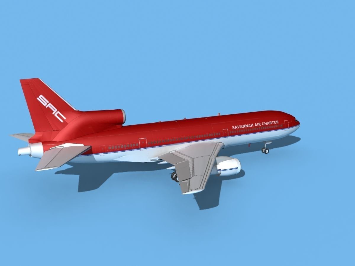 Lockheed L1011 Savannah Air Charter 3D model_5