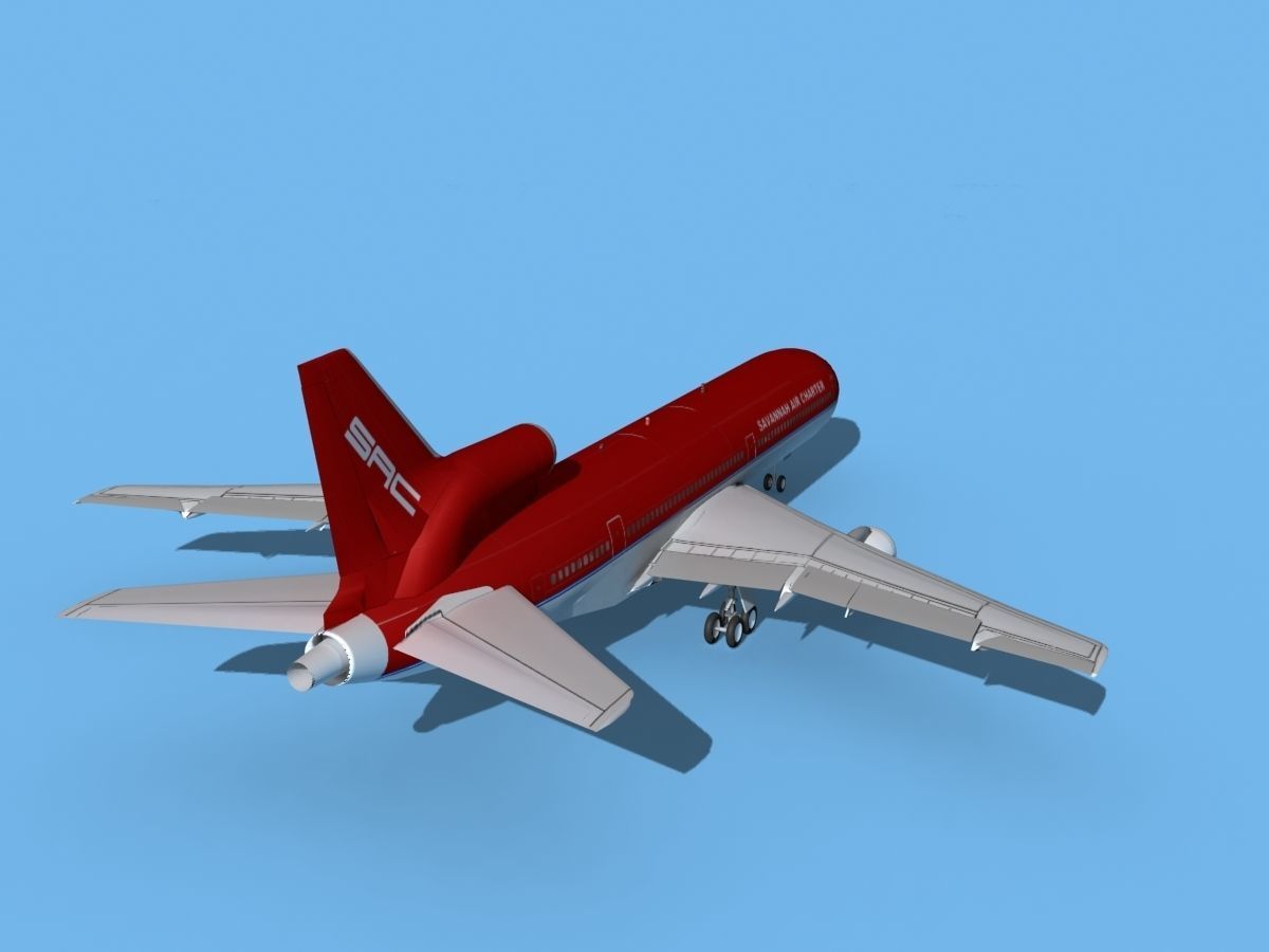 Lockheed L1011 Savannah Air Charter 3D model_6