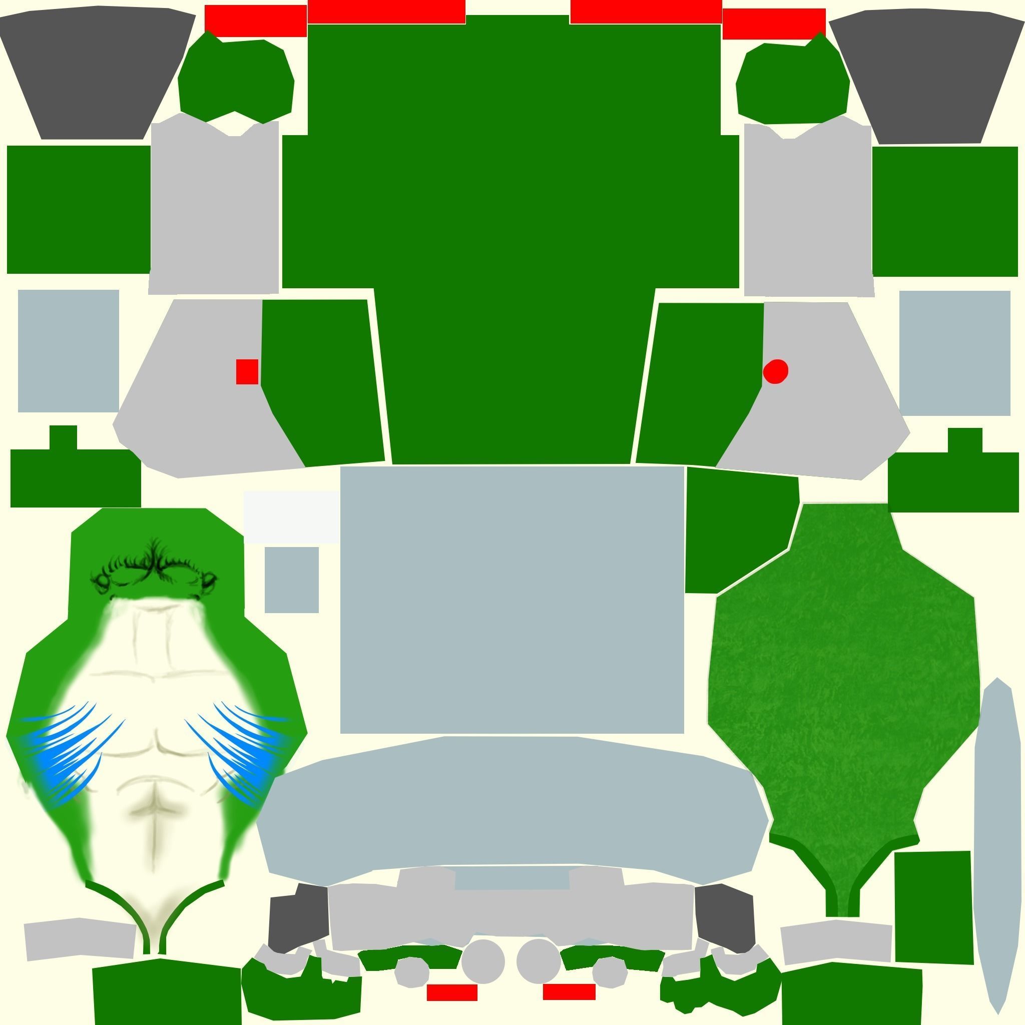 Cybernetic Frog - low poly 3D model_9