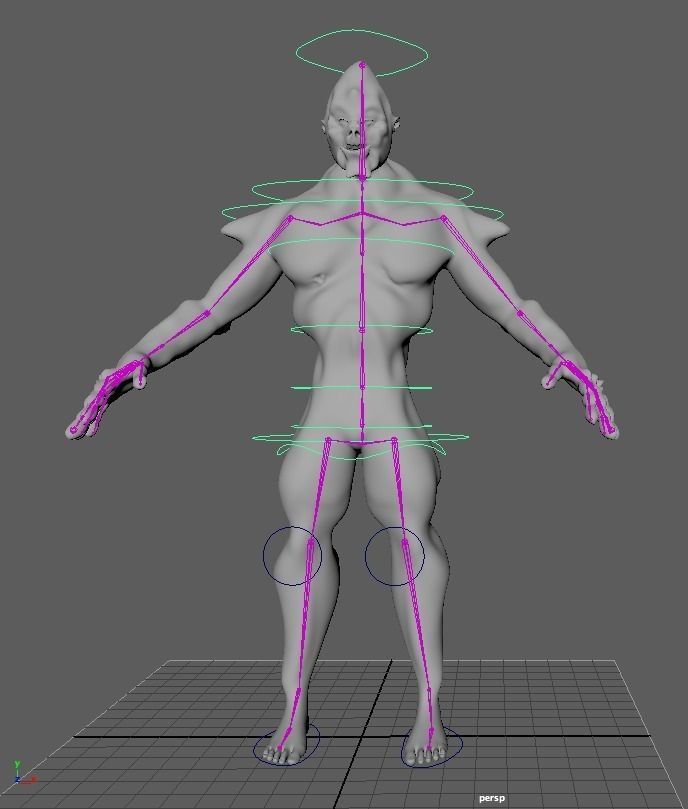Hybrid Alien Low-poly 3D model_15