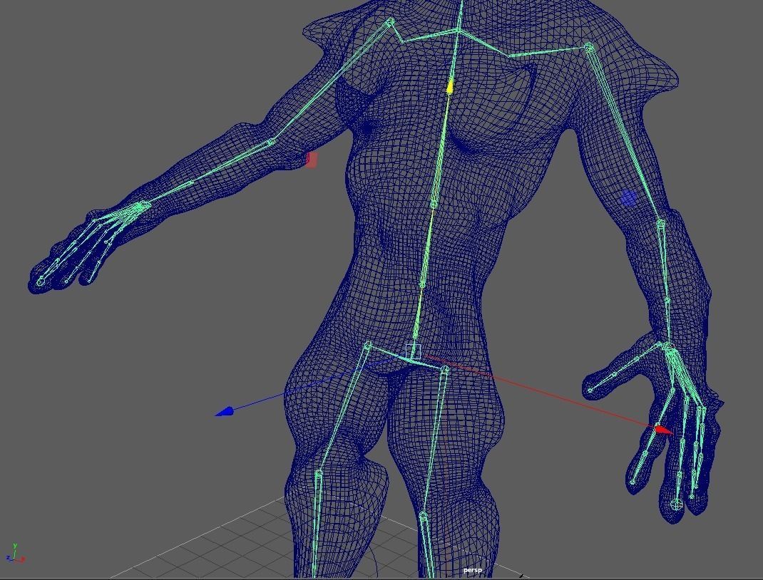 Hybrid Alien Low-poly 3D model_14