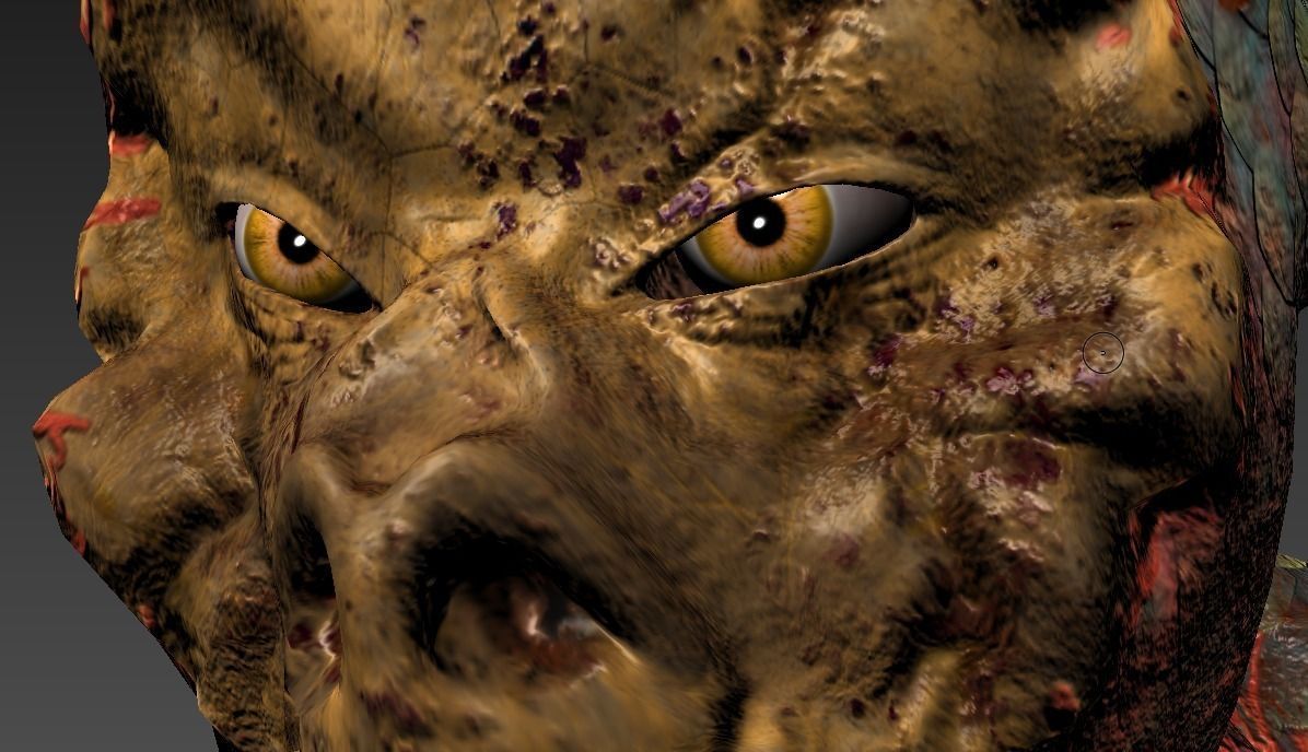 Hybrid Alien Low-poly 3D model_2