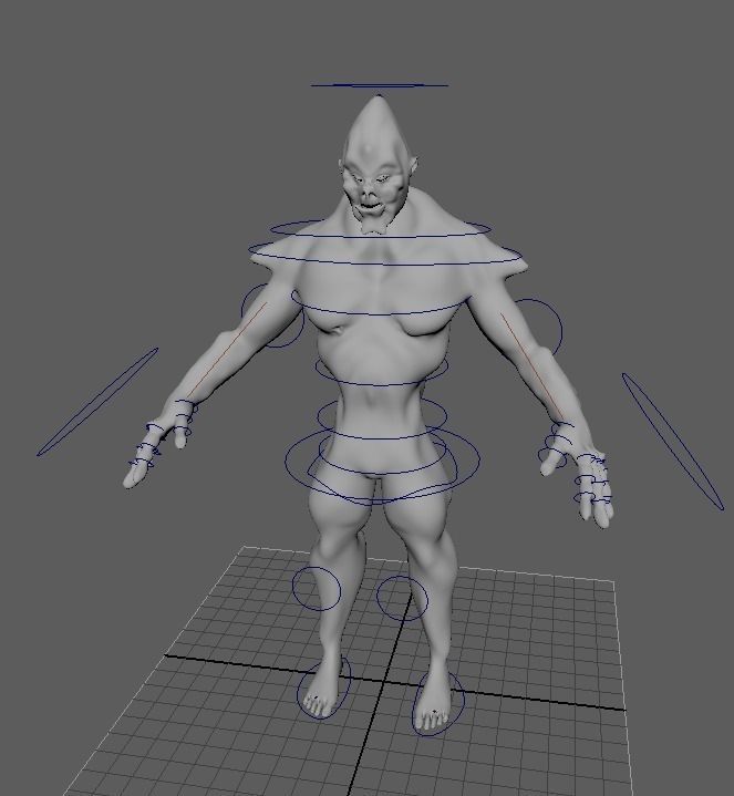 Hybrid Alien Low-poly 3D model_16