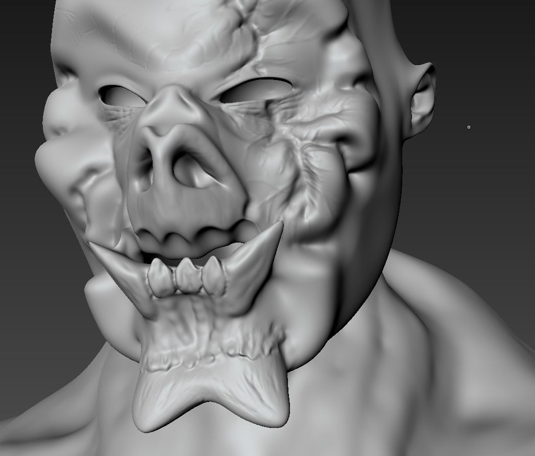 Hybrid Alien Low-poly 3D model_11