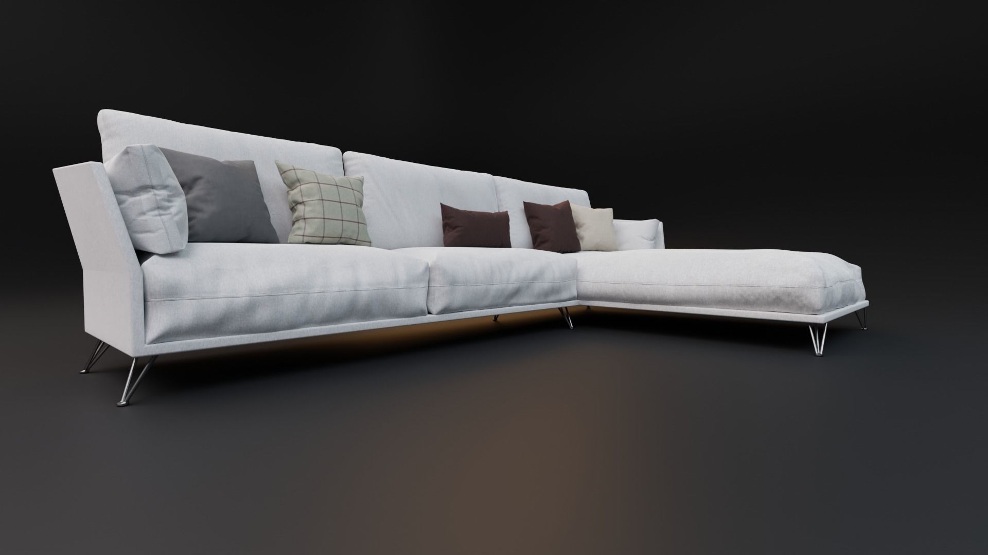 L Couch - Alpha 3D model_1