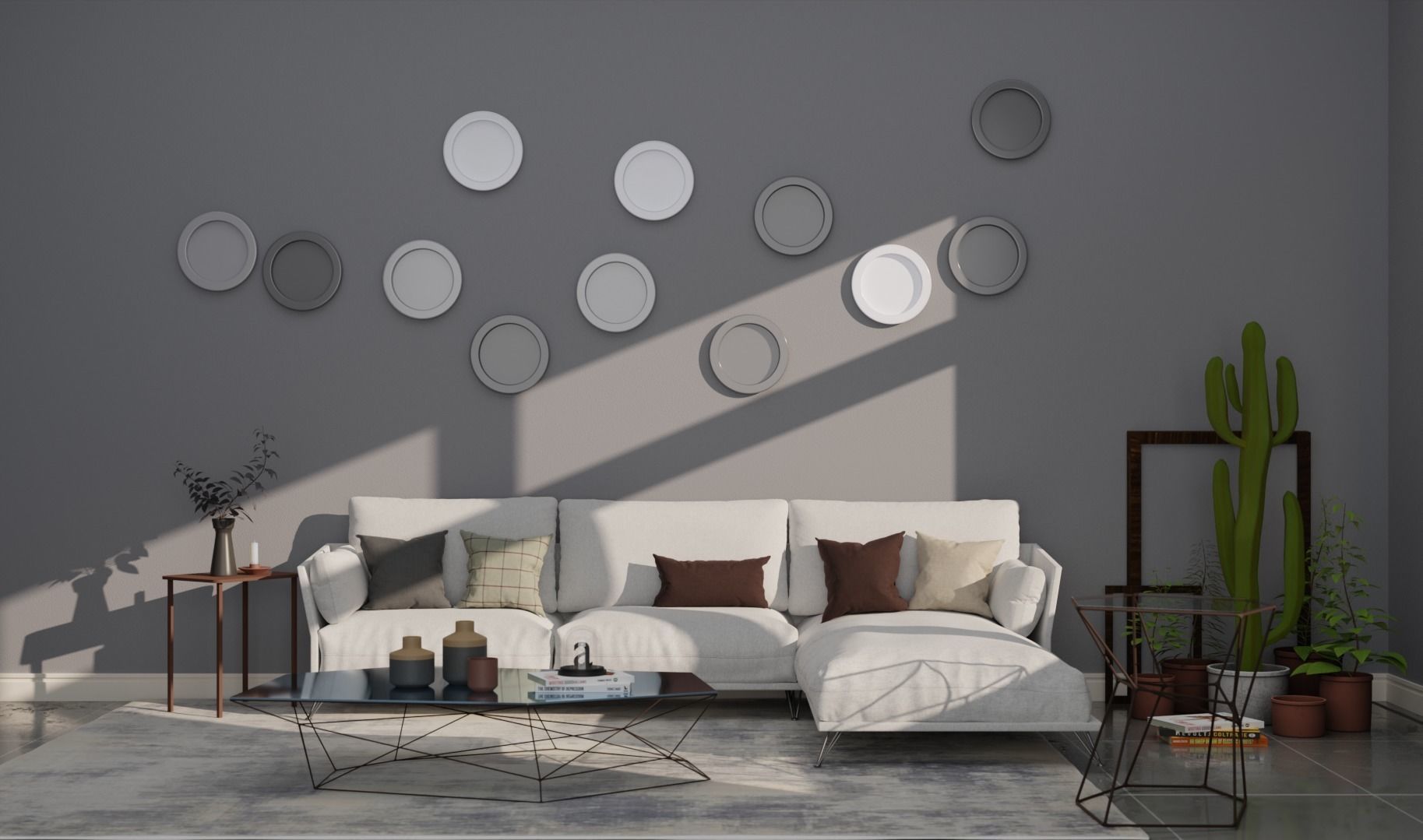 L Couch - Alpha 3D model_3