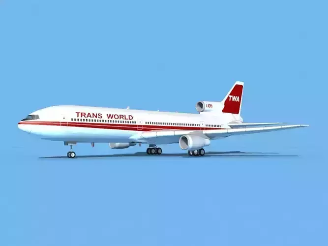 Lockheed L1011 Trans World 2 3D model