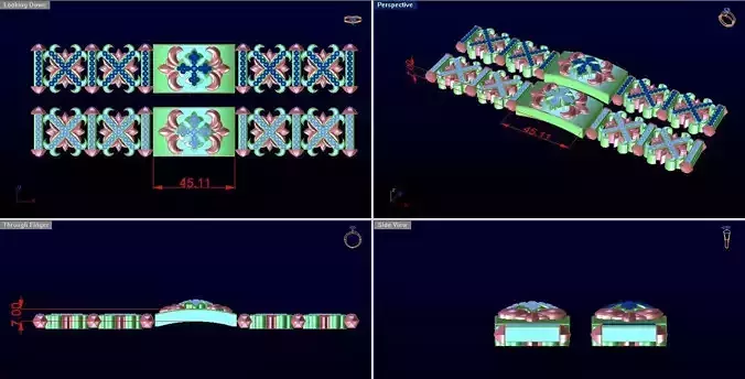 men bracelet 3D print model