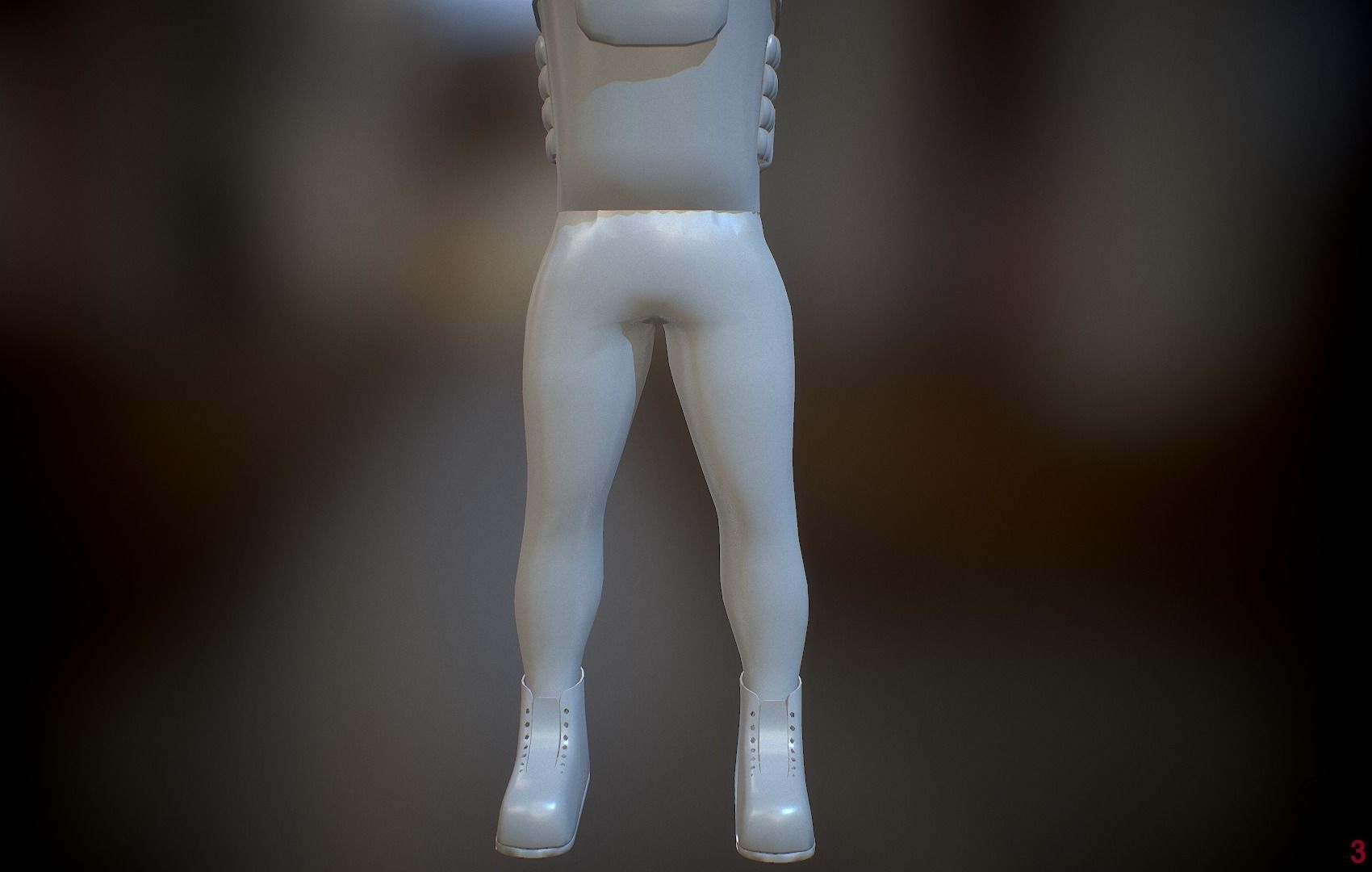 Operator and Weapons Low-poly 3D model_30