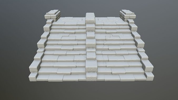 stair 1 set of steps 3D print model