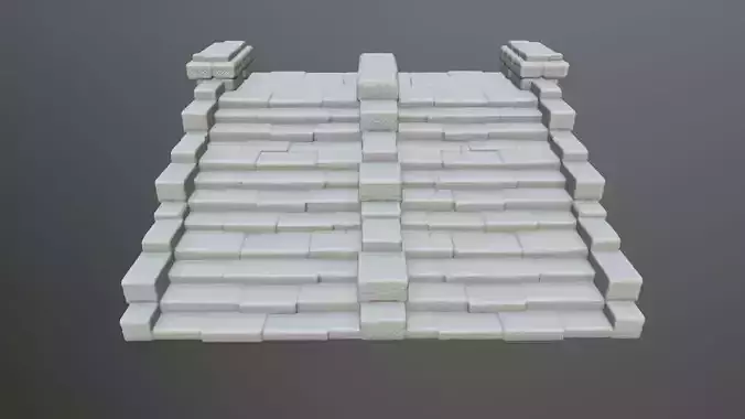 stair 1 set of steps 3D print model