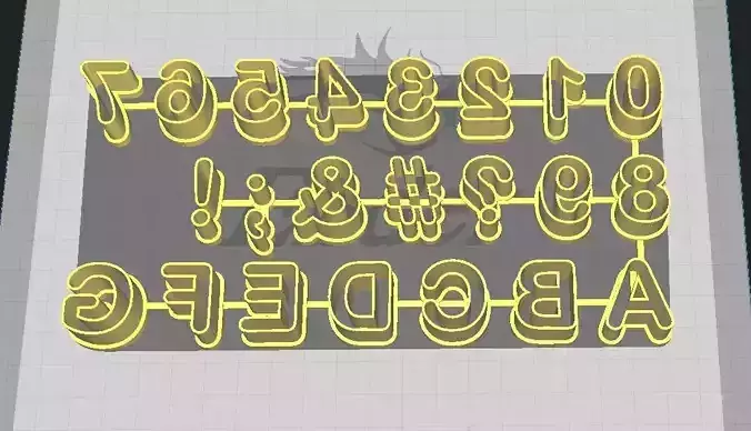 LETTERS ALPHABET ABC NUMBERS AND SYMBOLS FONDANT CUTTER