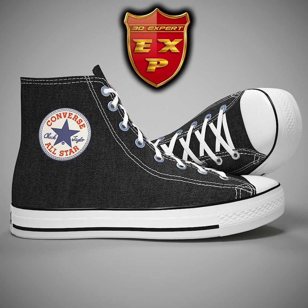 Converse All Star 3D model_10
