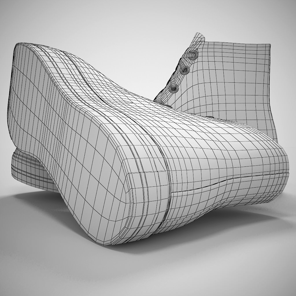 Converse All Star 3D model_5
