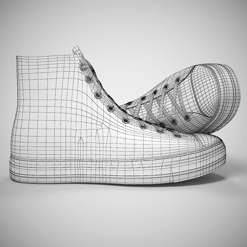 Converse All Star 3D model_9