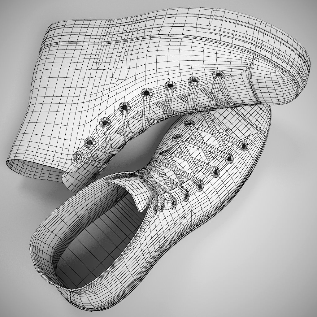Converse All Star 3D model_3