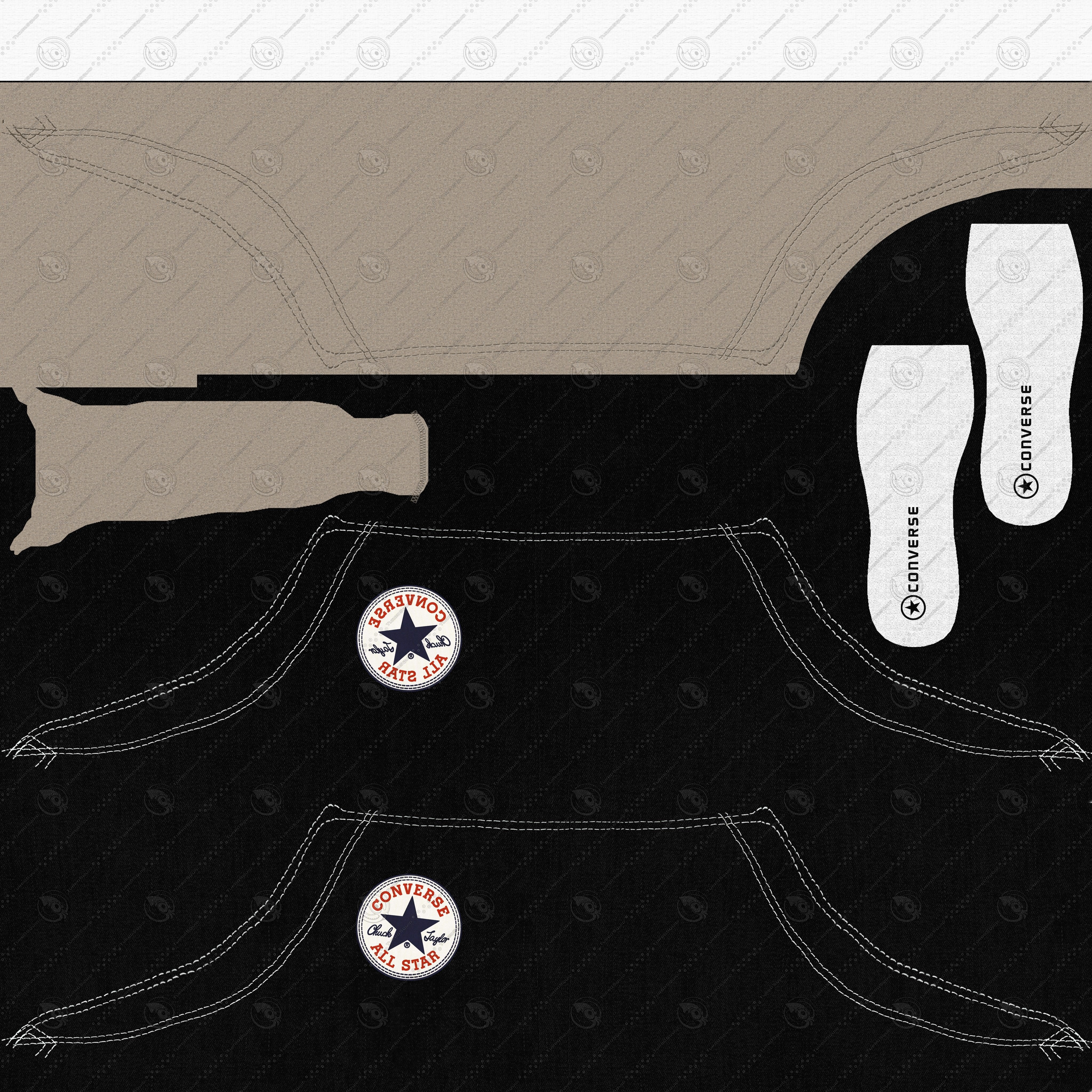 Converse All Star 3D model_8