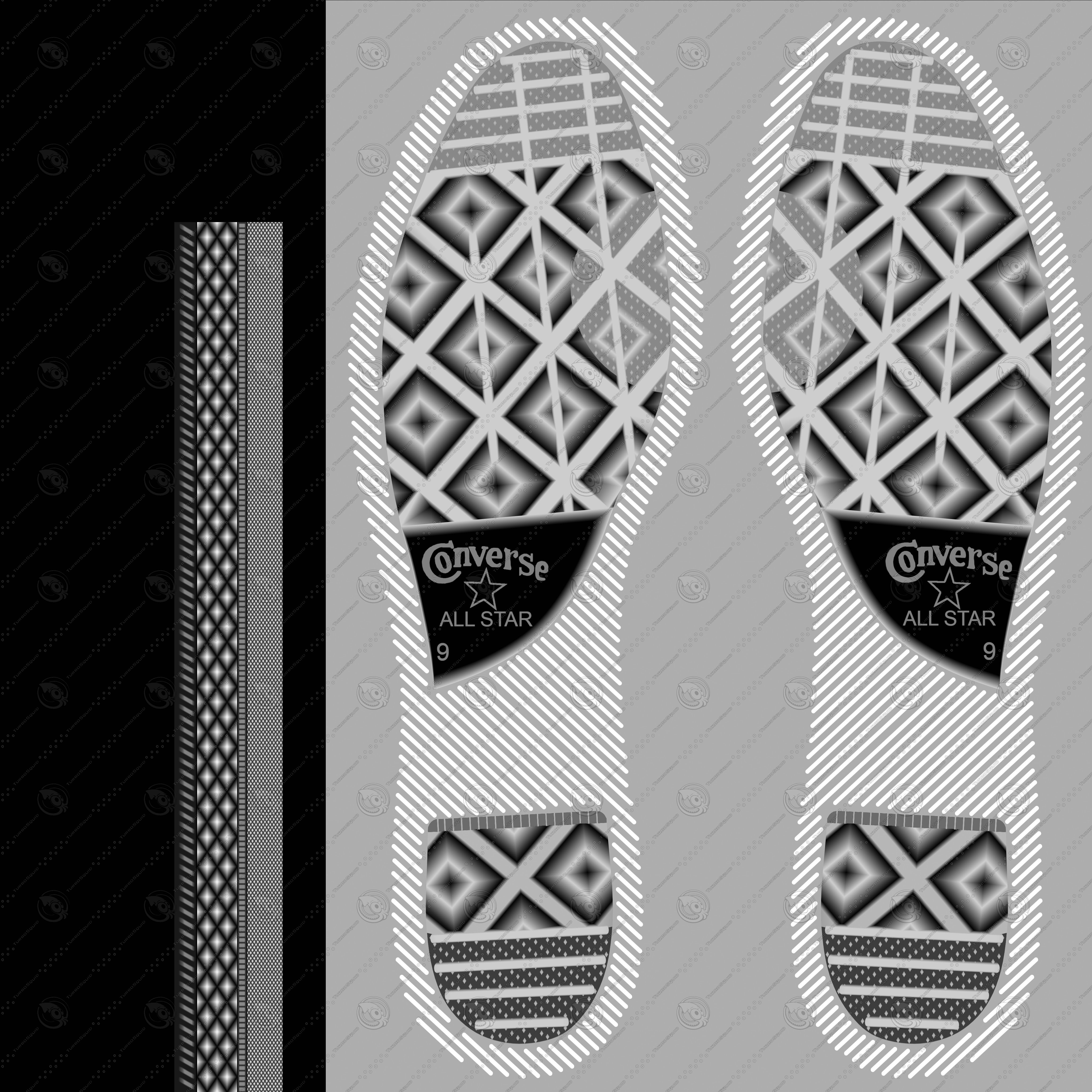 Converse All Star 3D model_1