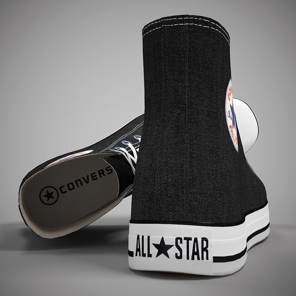 Converse All Star 3D model_4