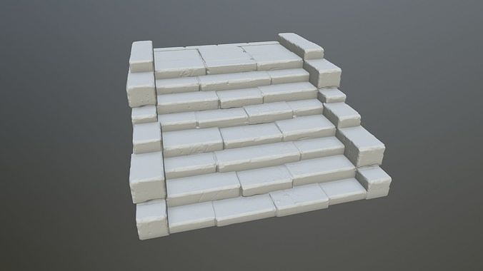 stair 2 set of stairs 3D print model