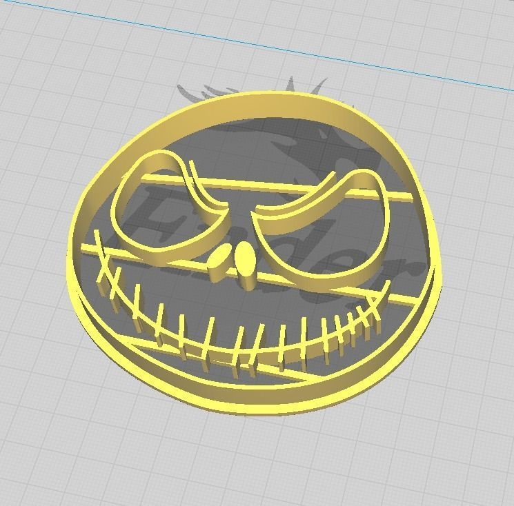 HALLOWEEN JACK COOKIE AND FONDANT CUTTER WITH Embosser 3D print model_1