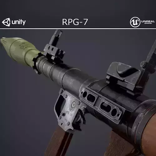 RPG-7 Low-poly 3D model