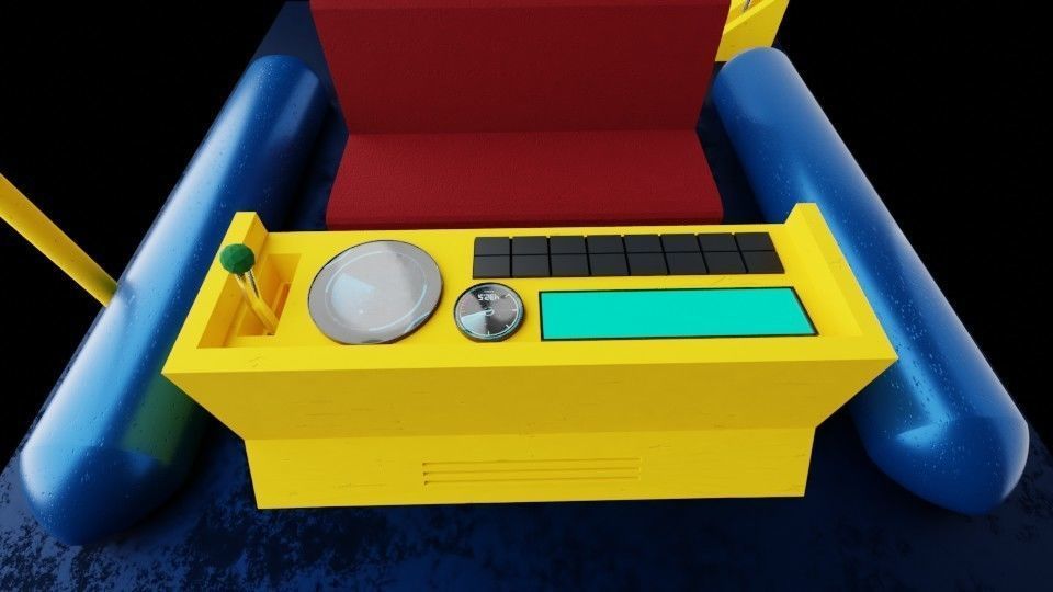 Doraemon Time Machine Free low-poly 3D model_1