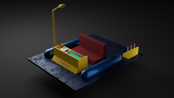 Doraemon Time Machine Free low-poly 3D model