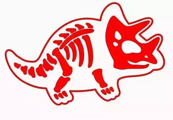 DINOSAUR TRICERATOPS COOKIE AND FONDANT CUTTER WITH MARKER