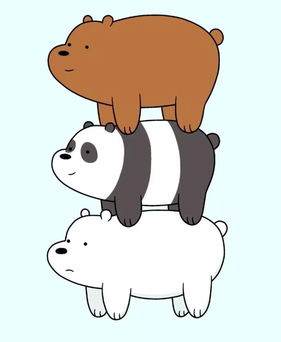 WE BARE BEARS COOKIE AND FONDANT CUTTER WITH MARKER 3D print model_0