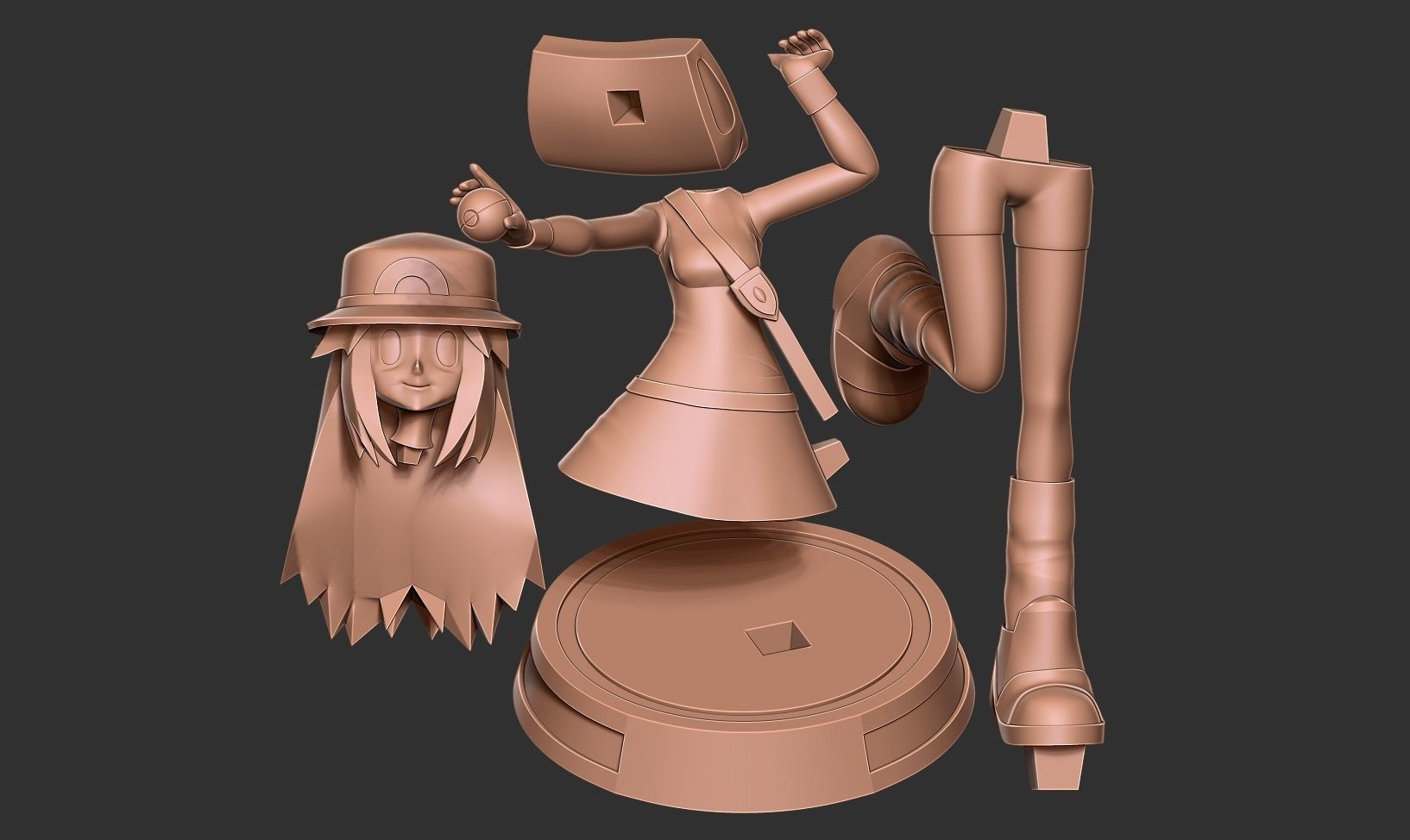 Leaf - Pokemon Trainer 3D print model_2