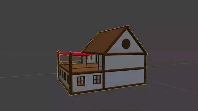 Medieval Low-poly Tavern 