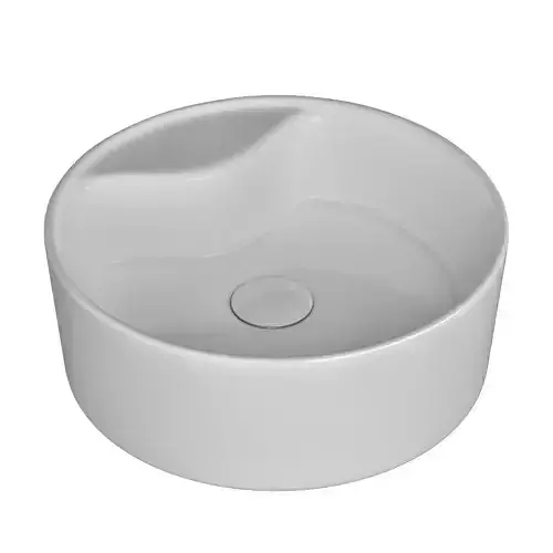 Table Top Wash Basin in circle shape 3D model Modeled in 3ds max
