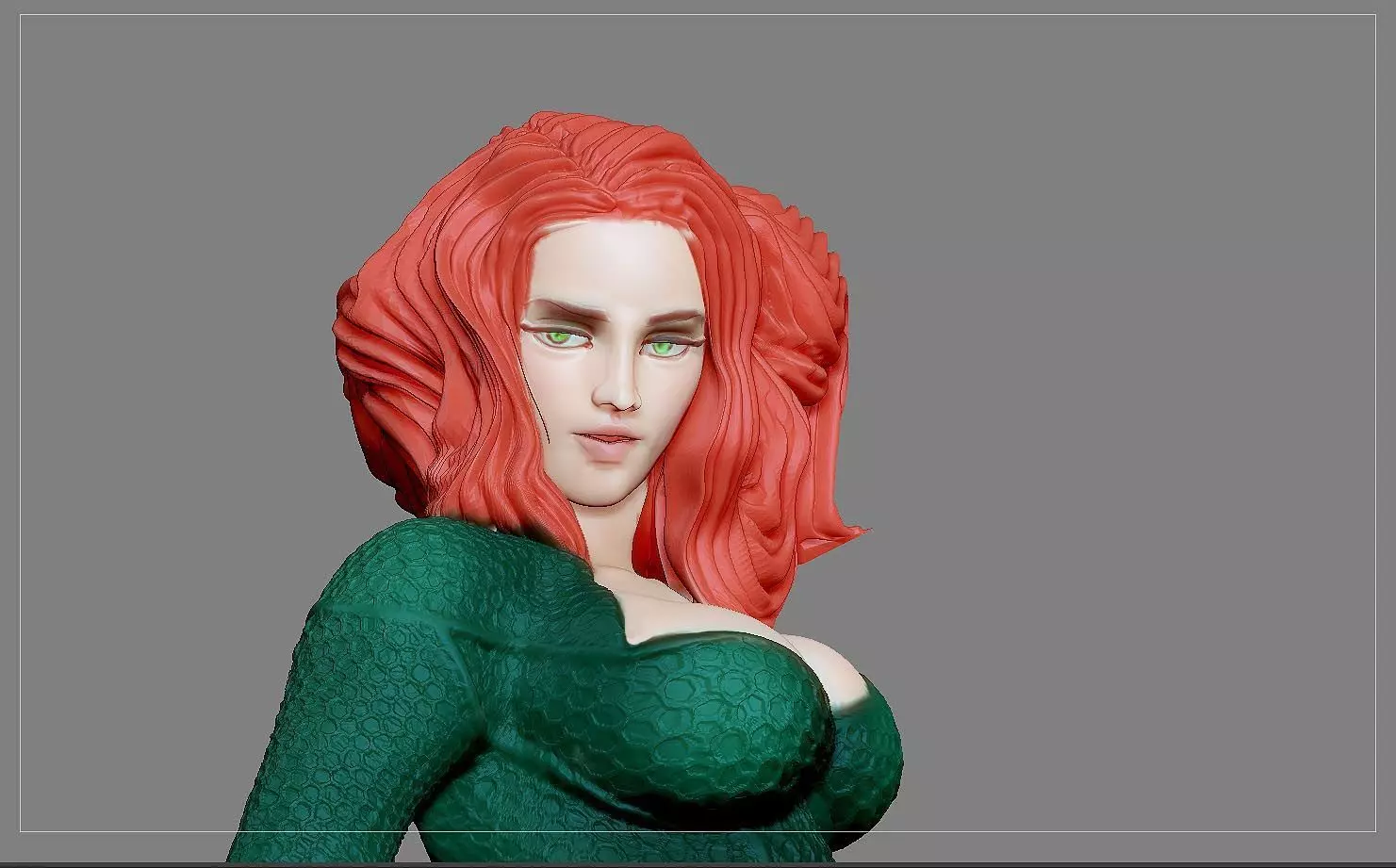 MERA AQUAMAN DC PRINTABLE STATUE 3D print model