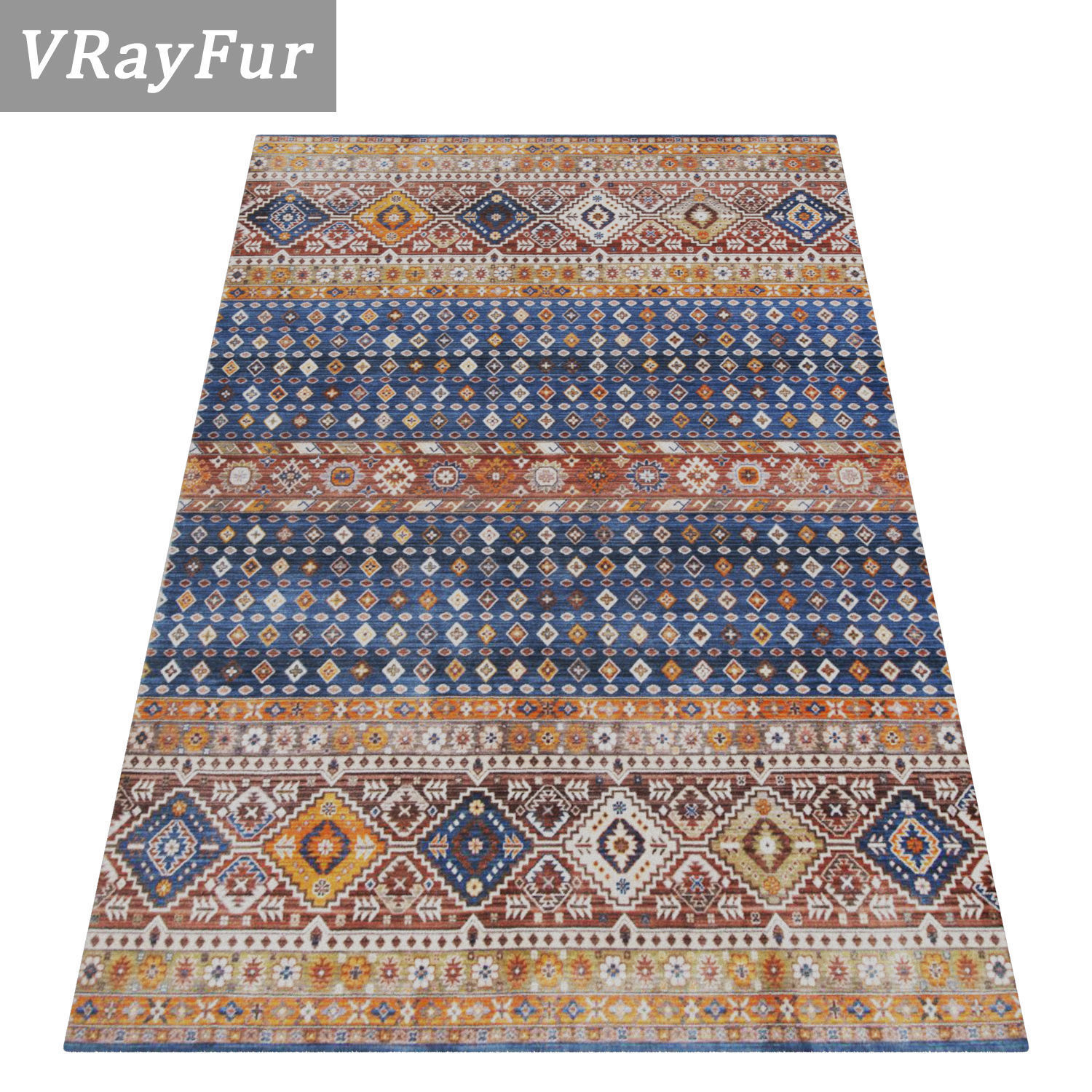 Rug Set 1306 3D model_2