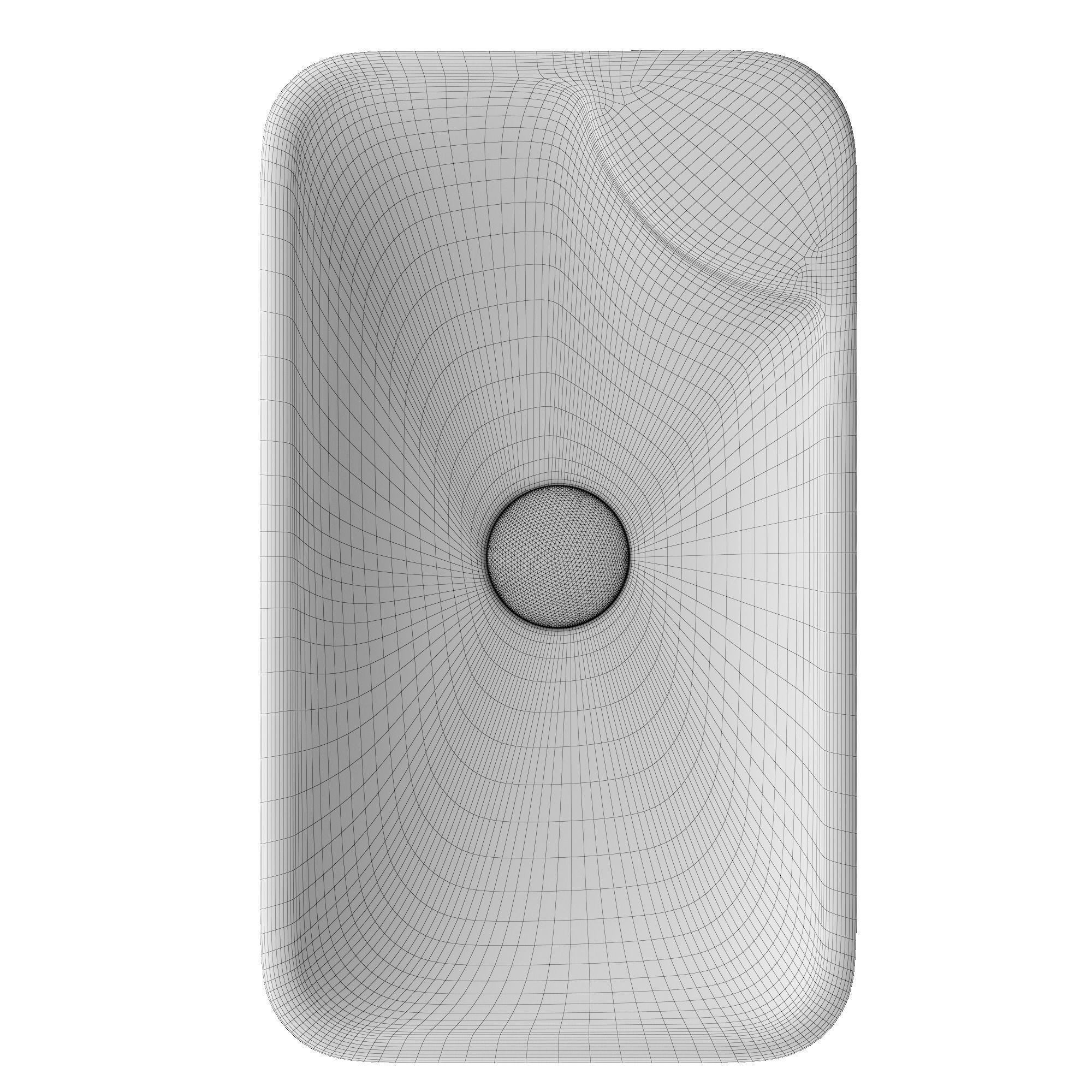 Table Top Basin in Rectangle shape 3D model Modeled in 3ds max 3D model_8