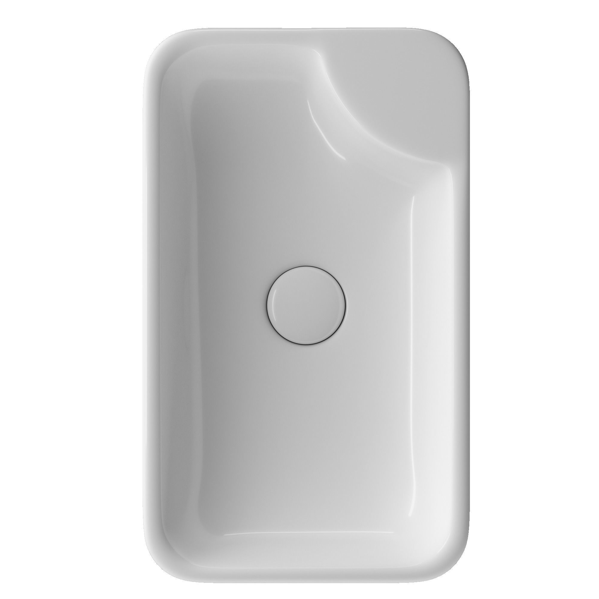 Table Top Basin in Rectangle shape 3D model Modeled in 3ds max 3D model_2