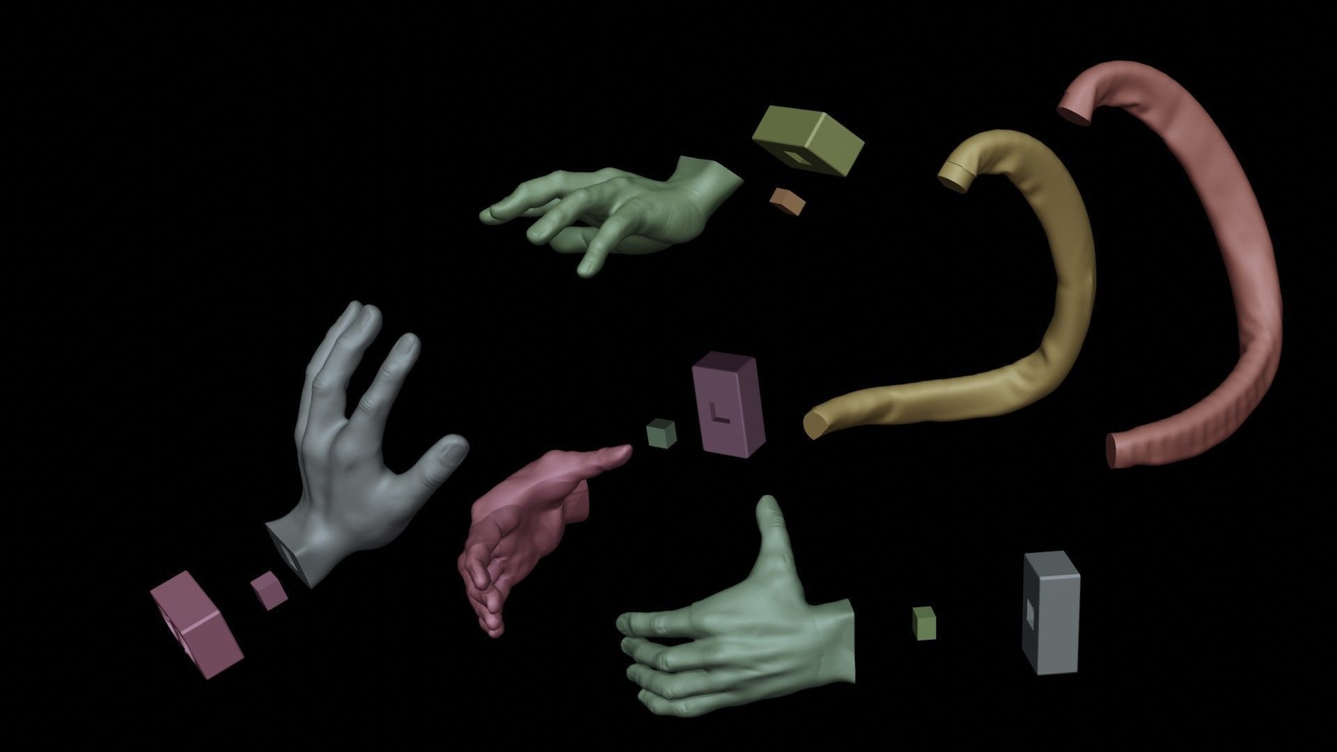 My Hero Academia Tomura Shigaraki Hand Mask cosplay for printing 3D print model_4