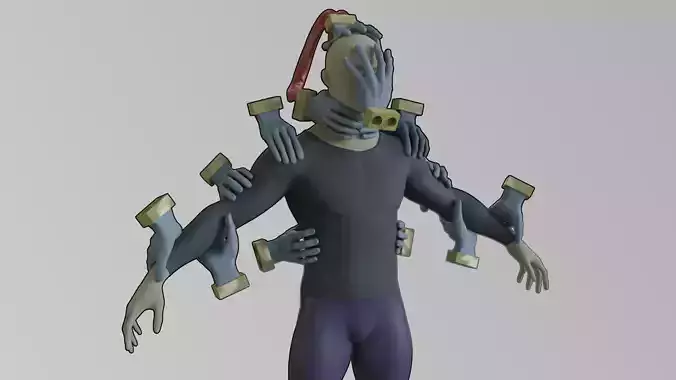 My Hero Academia Tomura Shigaraki Hand Mask cosplay for printing 3D print model