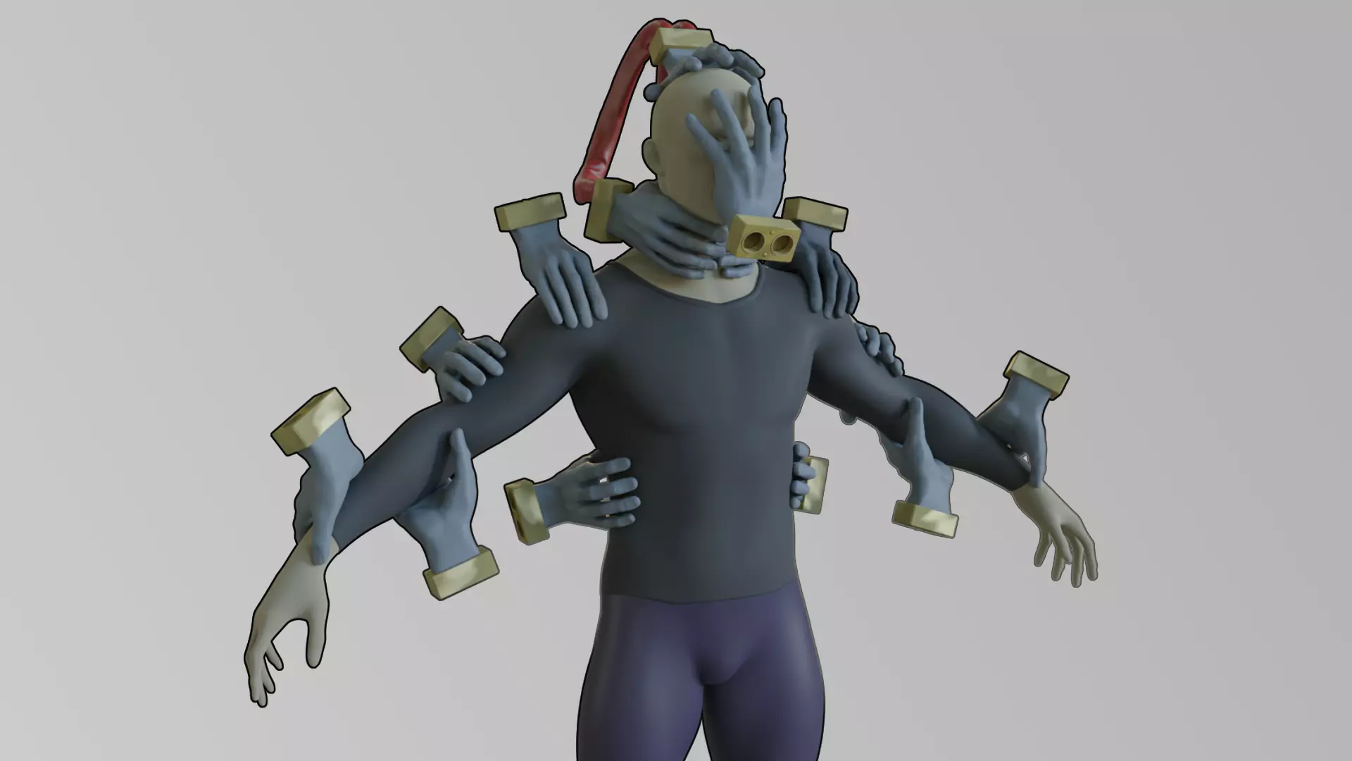 My Hero Academia Tomura Shigaraki Hand Mask cosplay for printing 3D print model_0