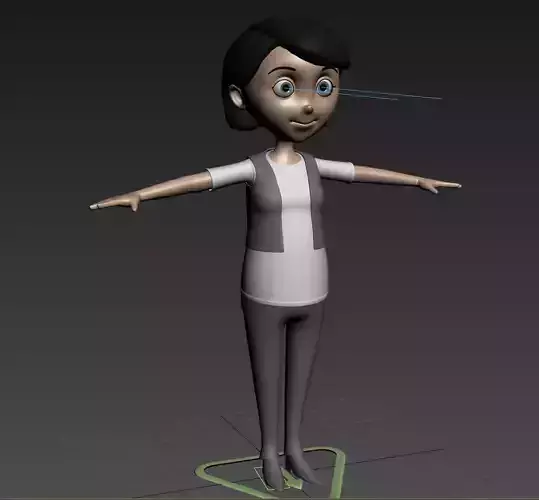 Cartoon Woman - Rigged