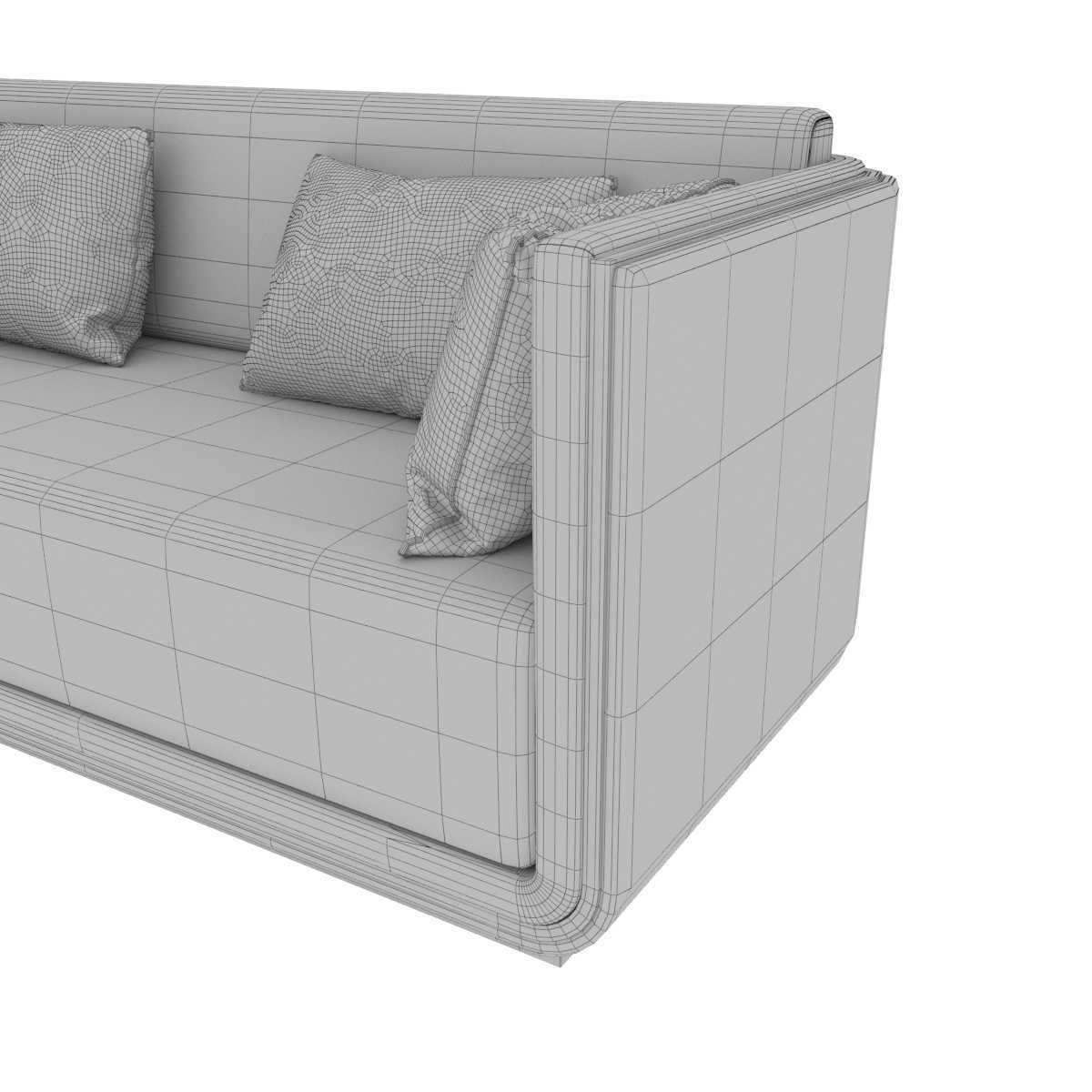 Custom made beige sofa 3D model_11