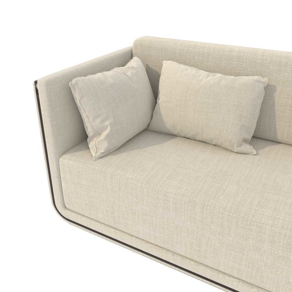 Custom made beige sofa 3D model_6