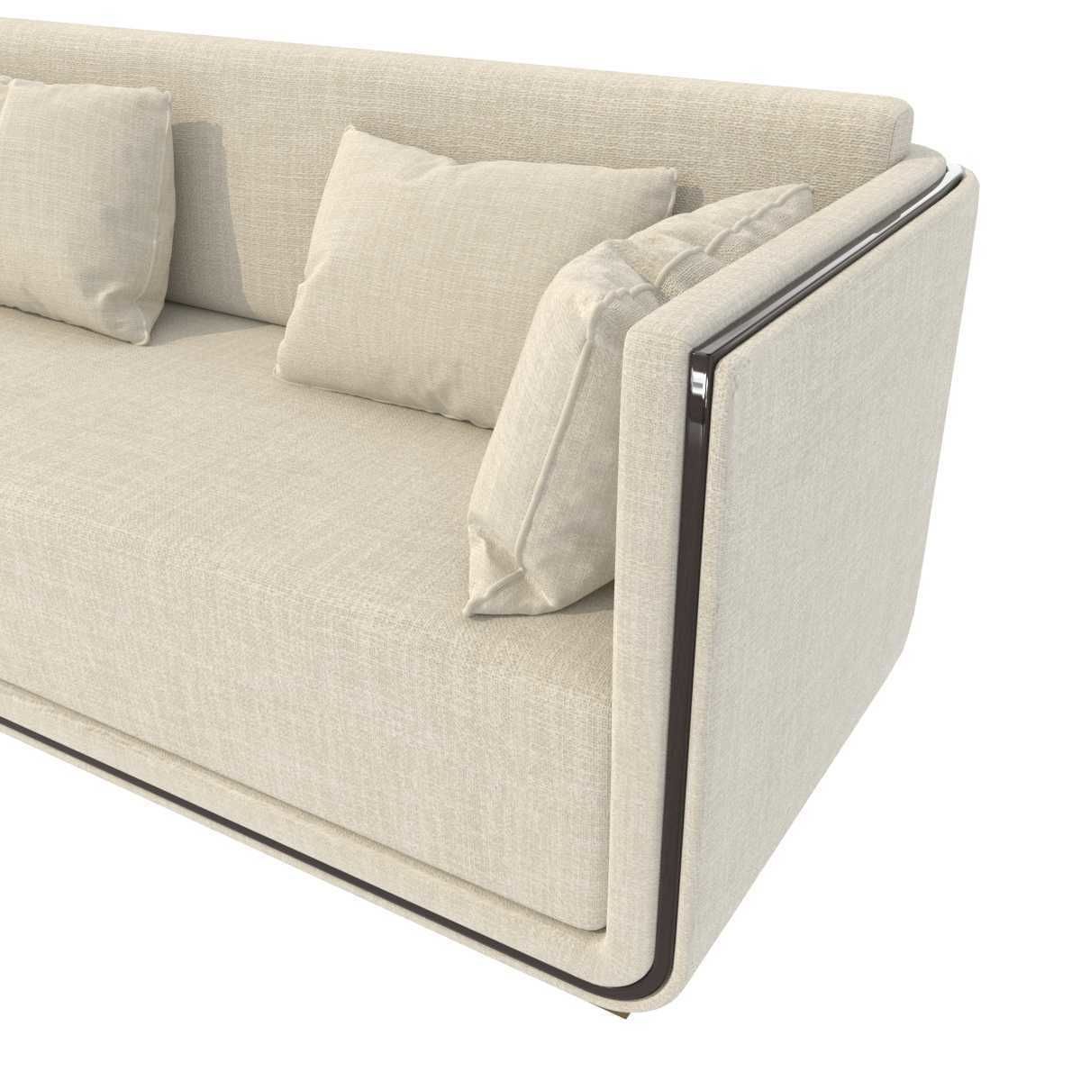 Custom made beige sofa 3D model_7