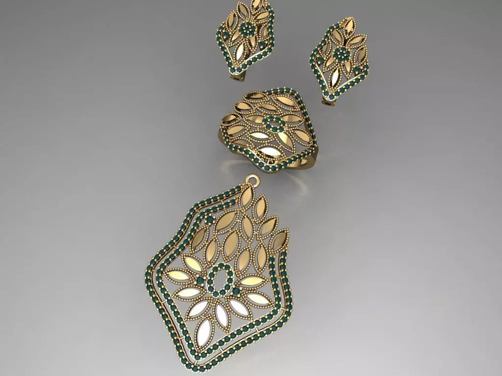 Z59- Diamond set 3D print model_0